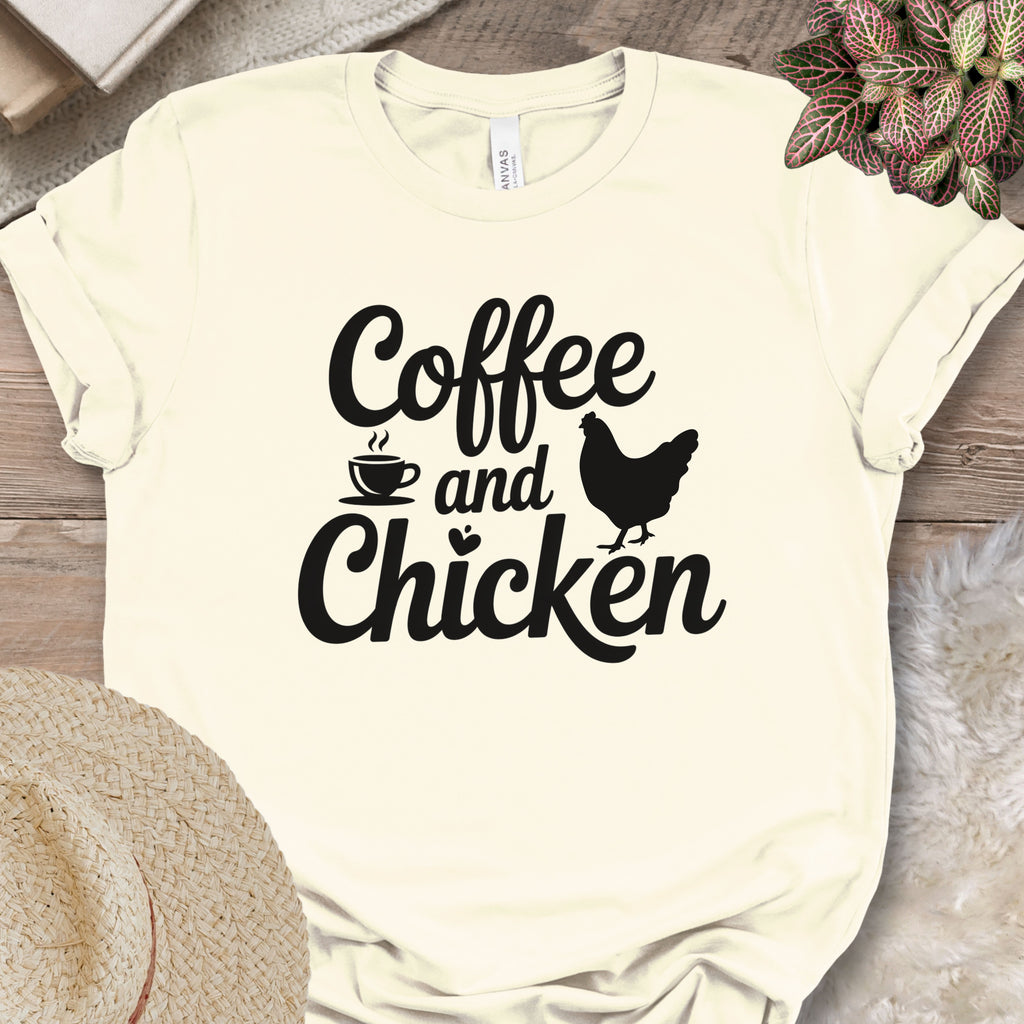 Caffeine and Chickens Tee