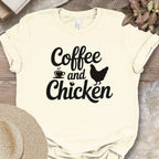 Caffeine and Chickens Tee