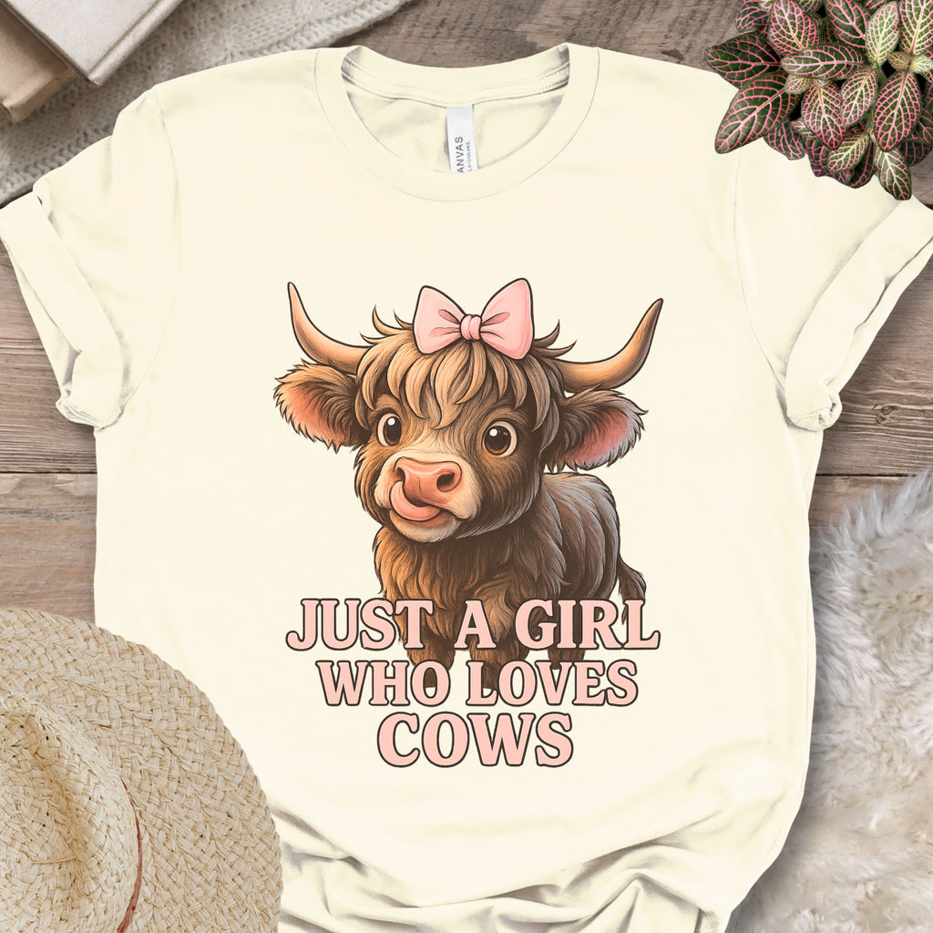 Just a Girl Who Loves Cows Tee