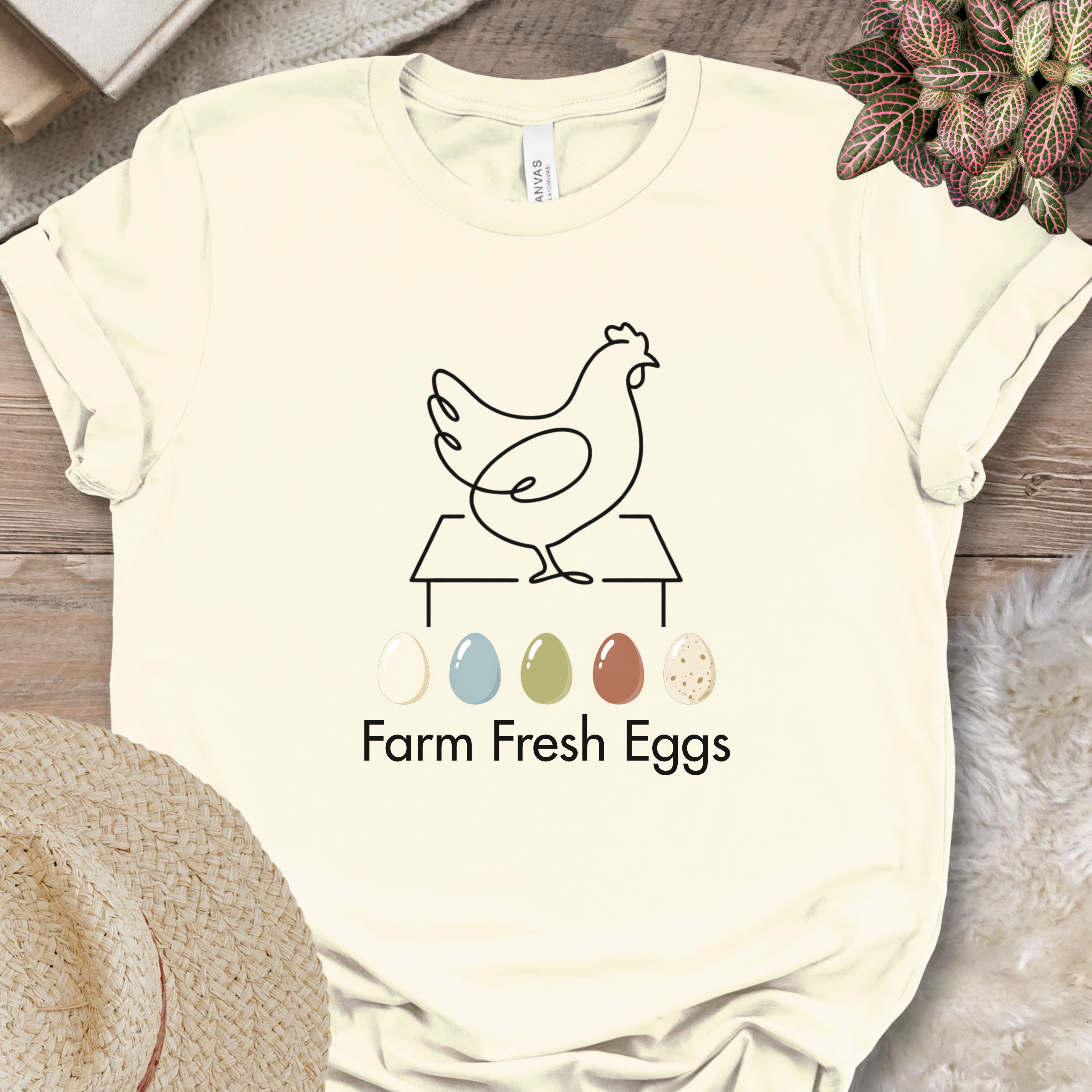 Farm Fresh Eggs Chicken Tee