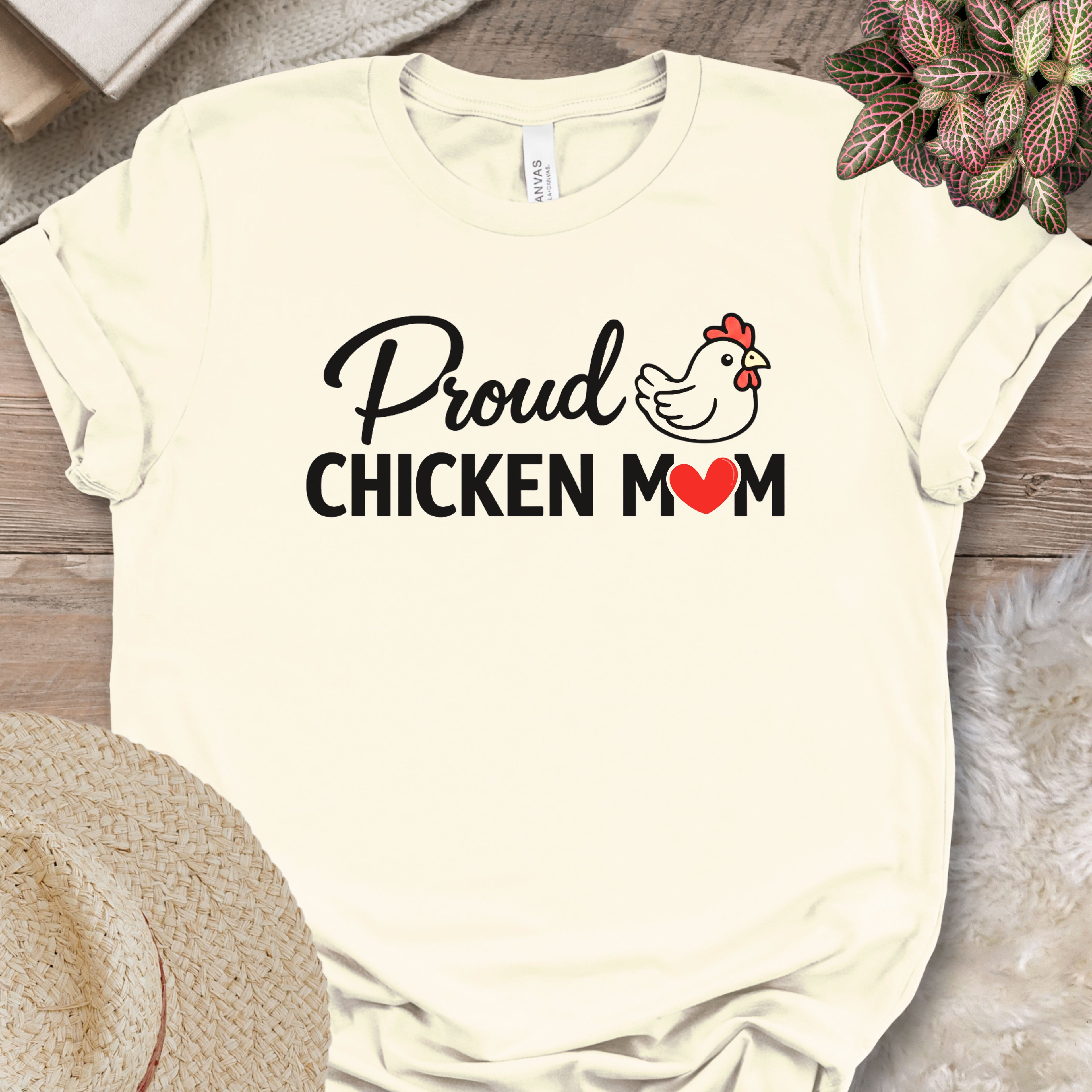 Proud Backyard Hen Mom Tee