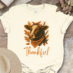 Thankful & Blessed Cow Tee