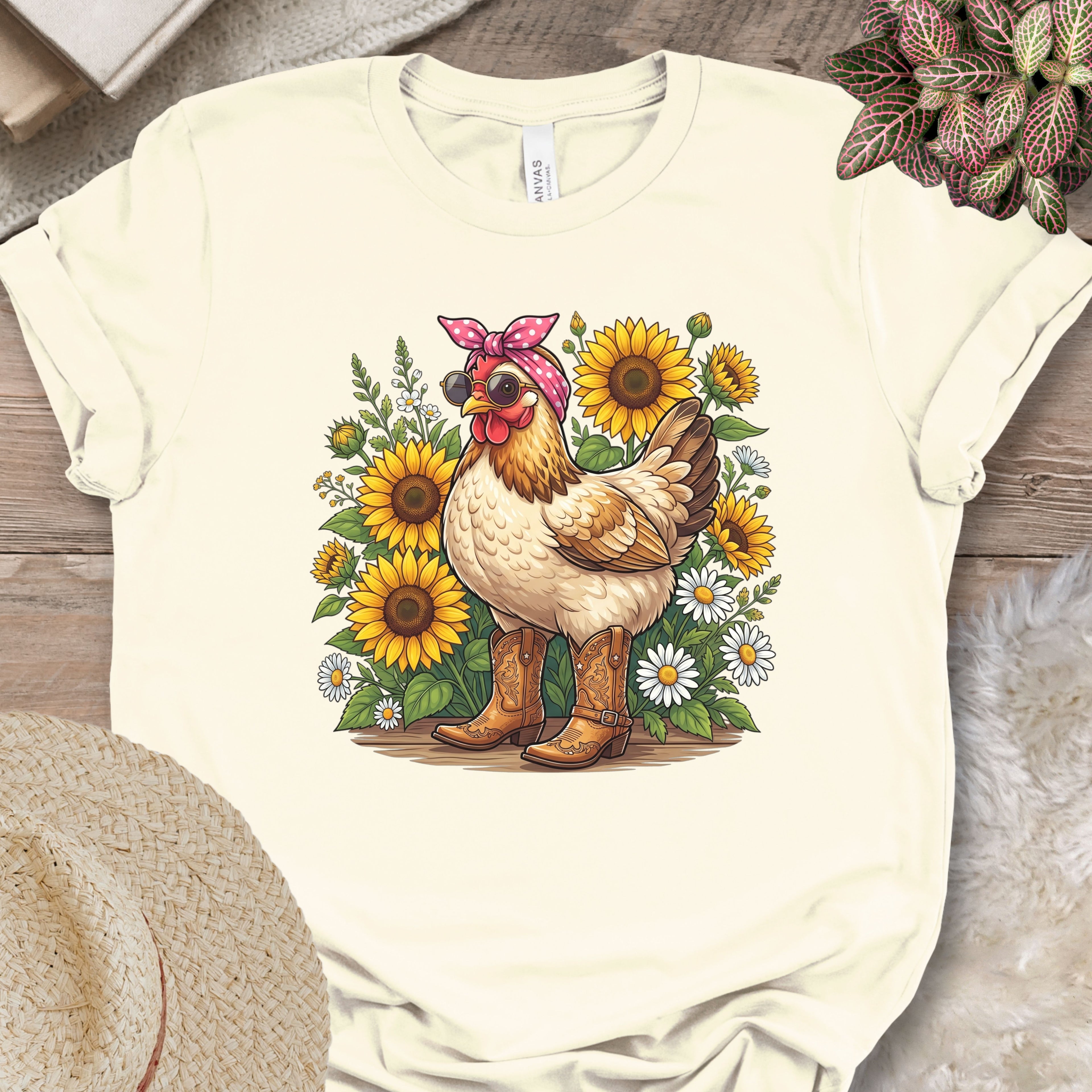 Sunflower Chicken Graphic Shirt