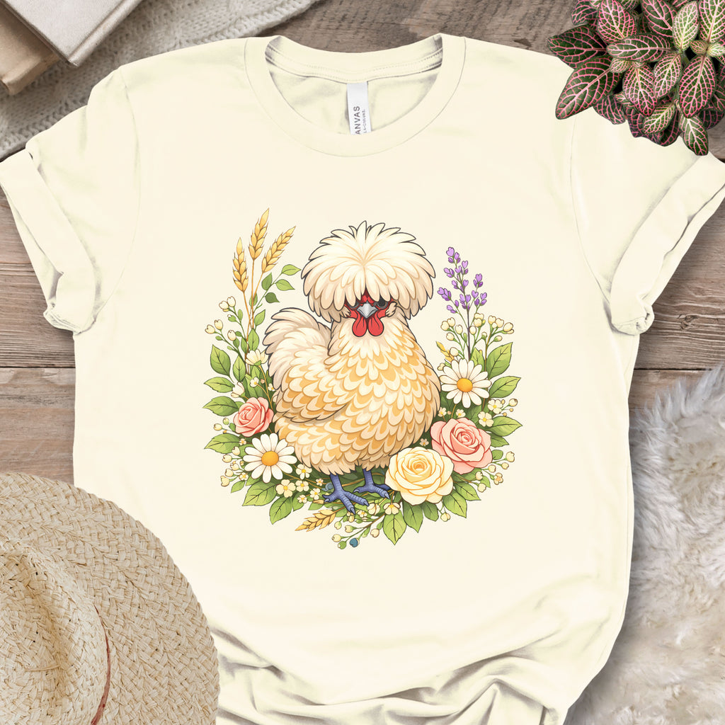 Polish Chicken Floral T-Shirt