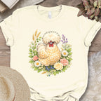 Polish Chicken Floral T-Shirt