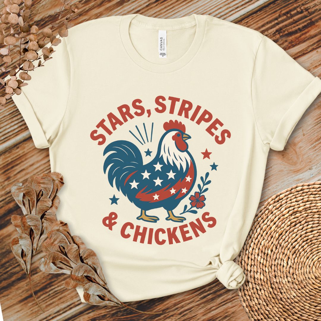 Stars Stripes Chickens Shirt