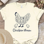 Floral Chicken Mom Tee