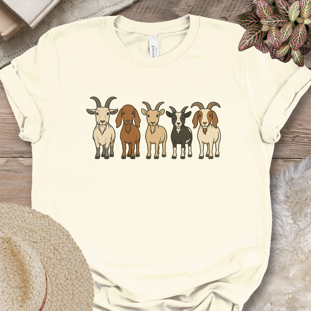 Cute Cartoon Goats Farm Shirt