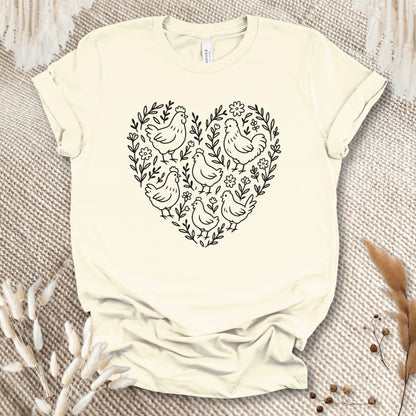 Chicken Heart Floral Tee