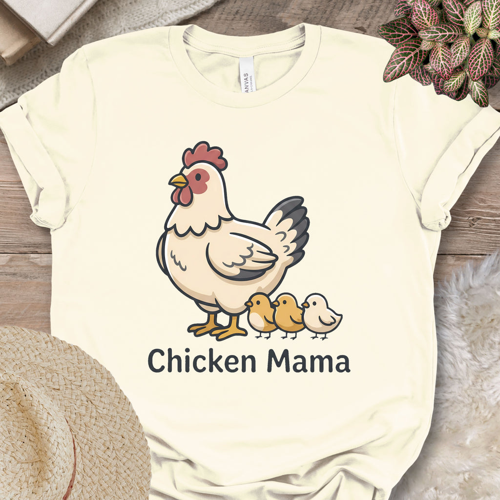 Chicken Mama Farm Illustration T-Shirt