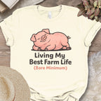 Funny Pig Farm Life Reality Tee