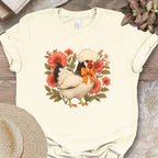 Floral Polish Chicken Shirt