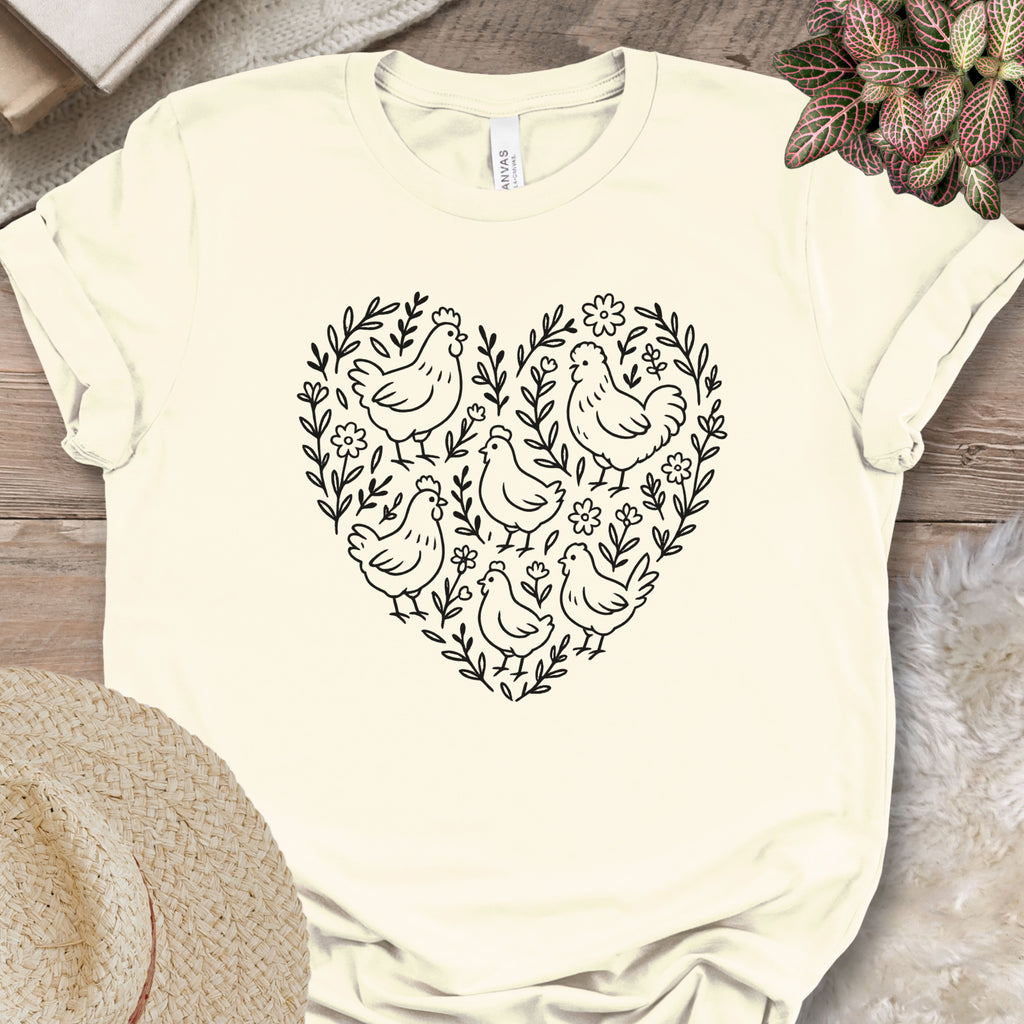 Chicken Heart Floral Tee