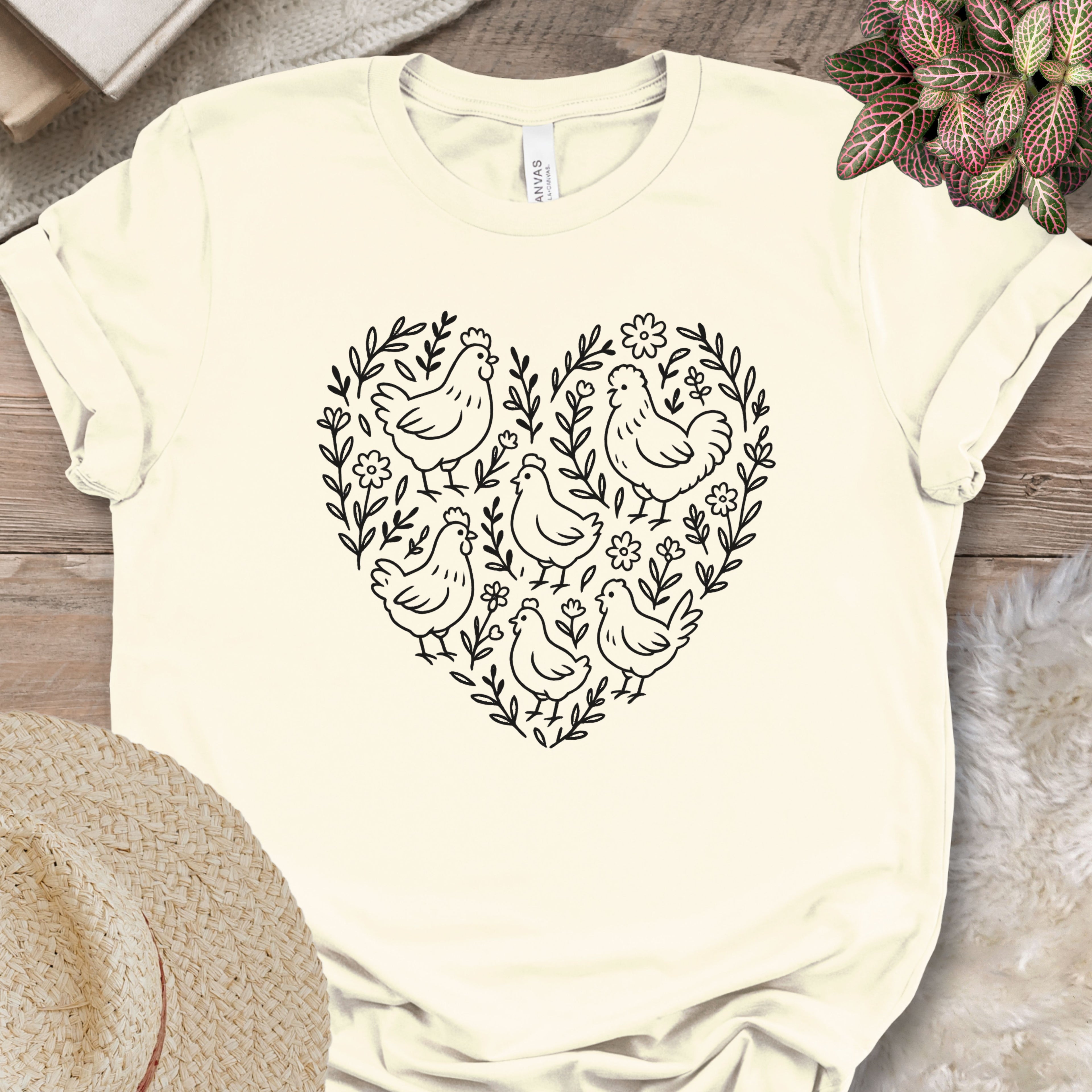 Chicken Heart Floral Tee