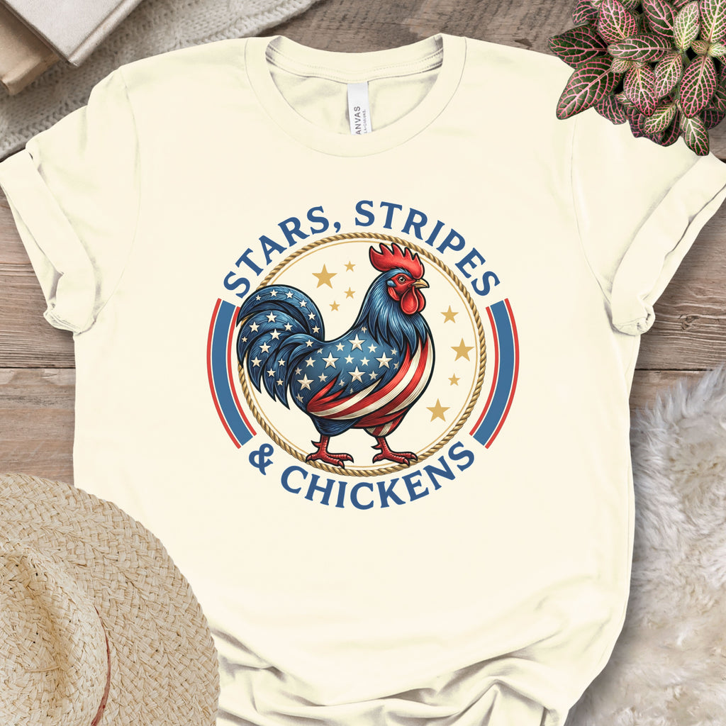 Patriotic Chicken Americana T-Shirt