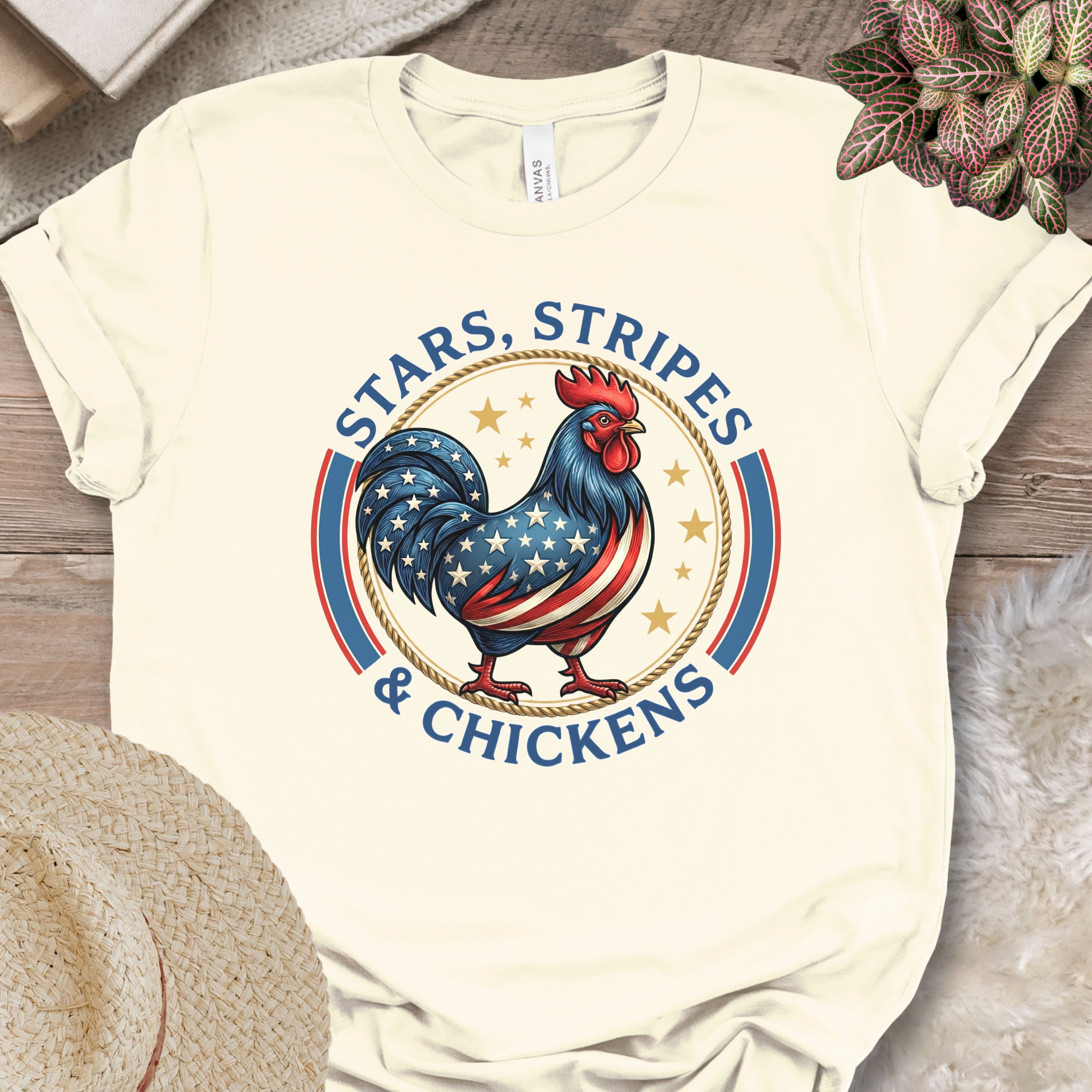 Patriotic Chicken Americana T-Shirt
