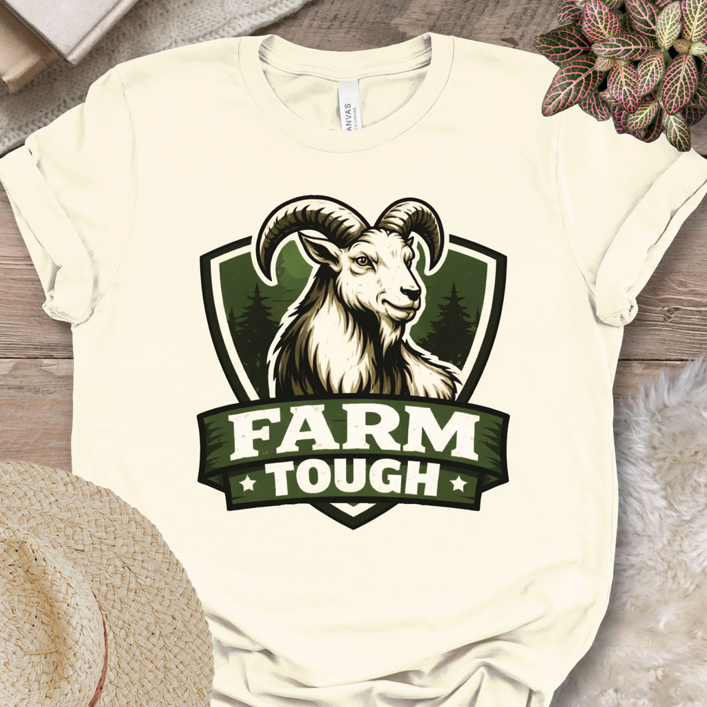 Farm Tough Goat Graphic T-Shirt