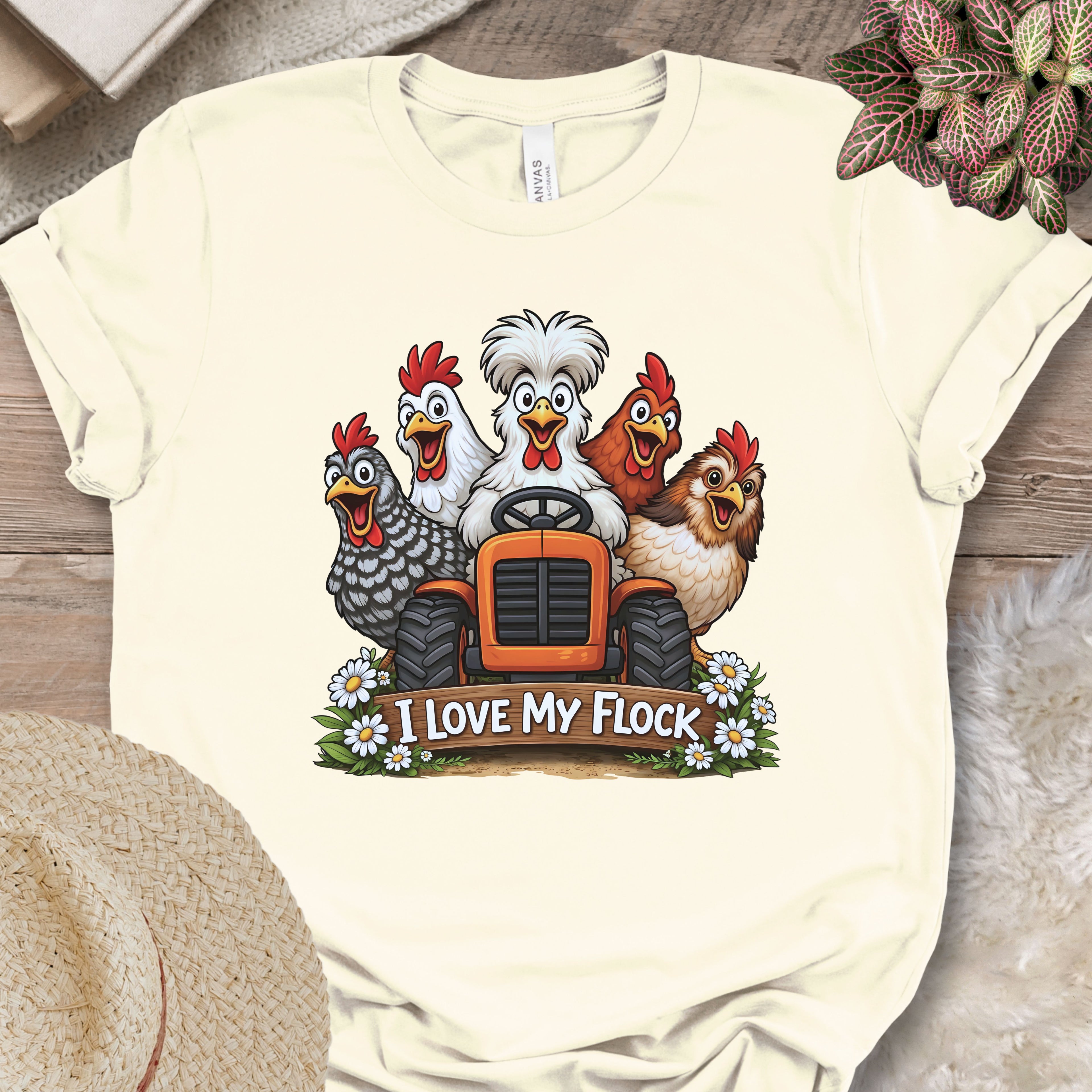 Tractor Chicken Flock Tee