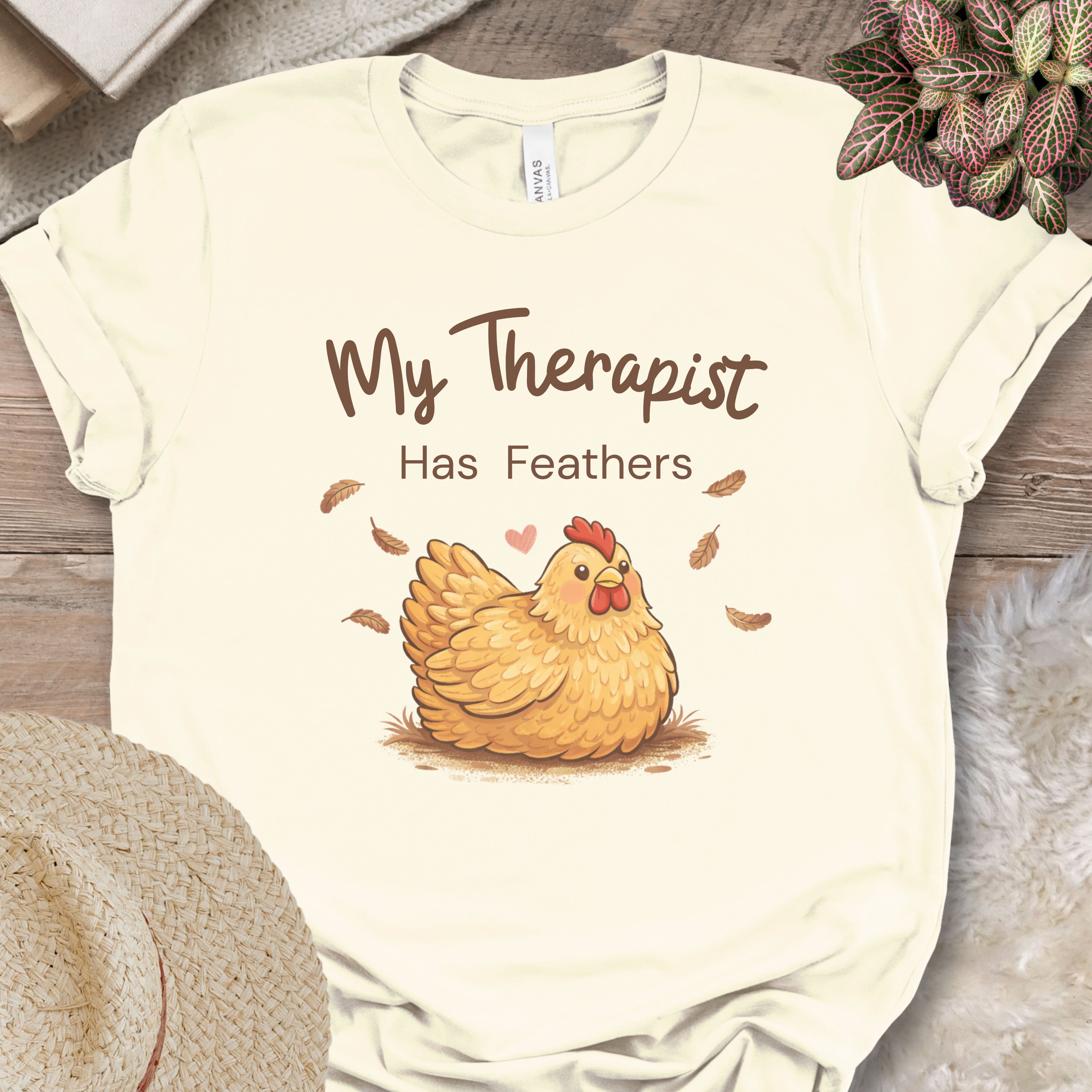 My Therapist Has Feathers Chicken Shirt