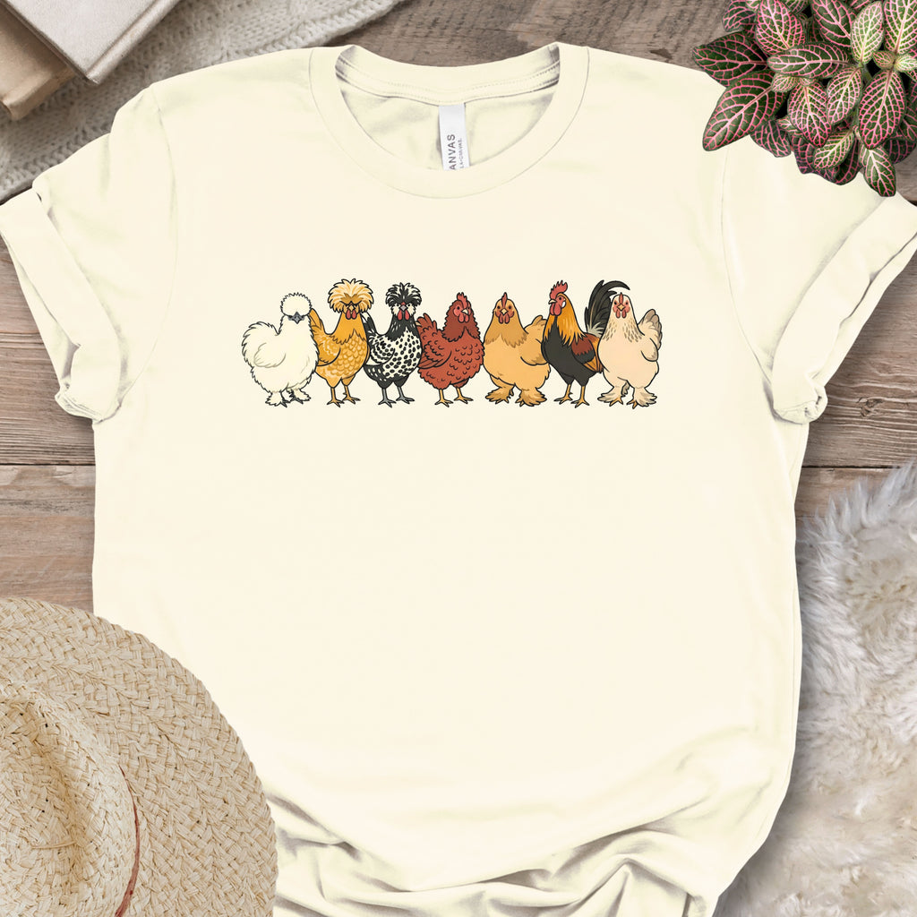 Backyard Chicken Variety Lineup T-Shirt