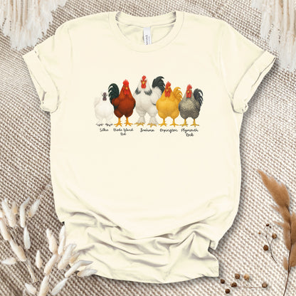 Rooster Roster Chicken T-Shirt