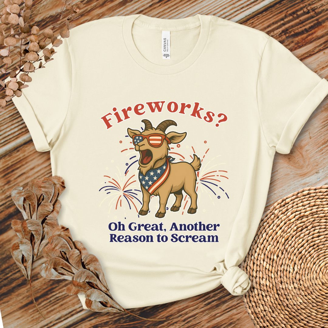Fireworks Scream Goat Tee