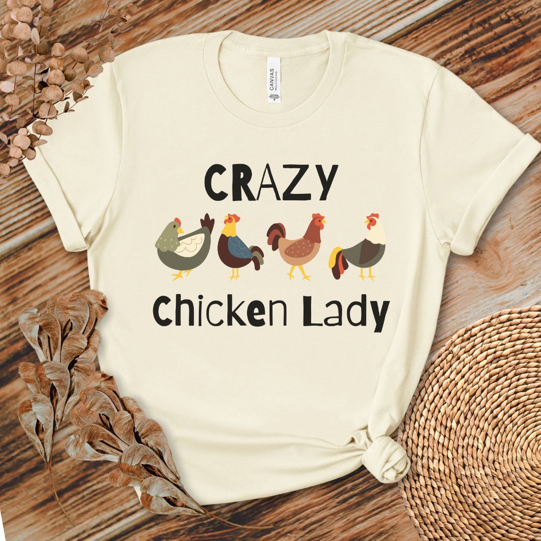 Crazy Chicken Lady T-shirt