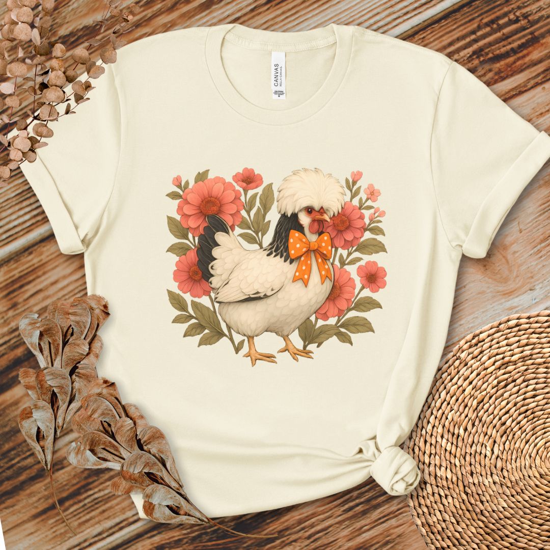 Floral Polish Chicken Shirt