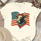 Patriotic Cow Flag Shirt
