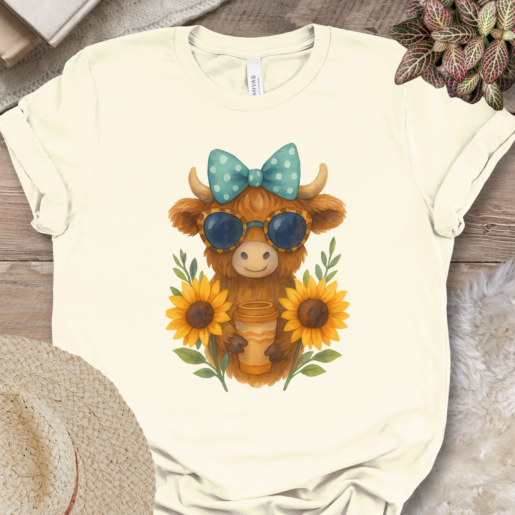 Cute Highland Cow Coffee Shirt