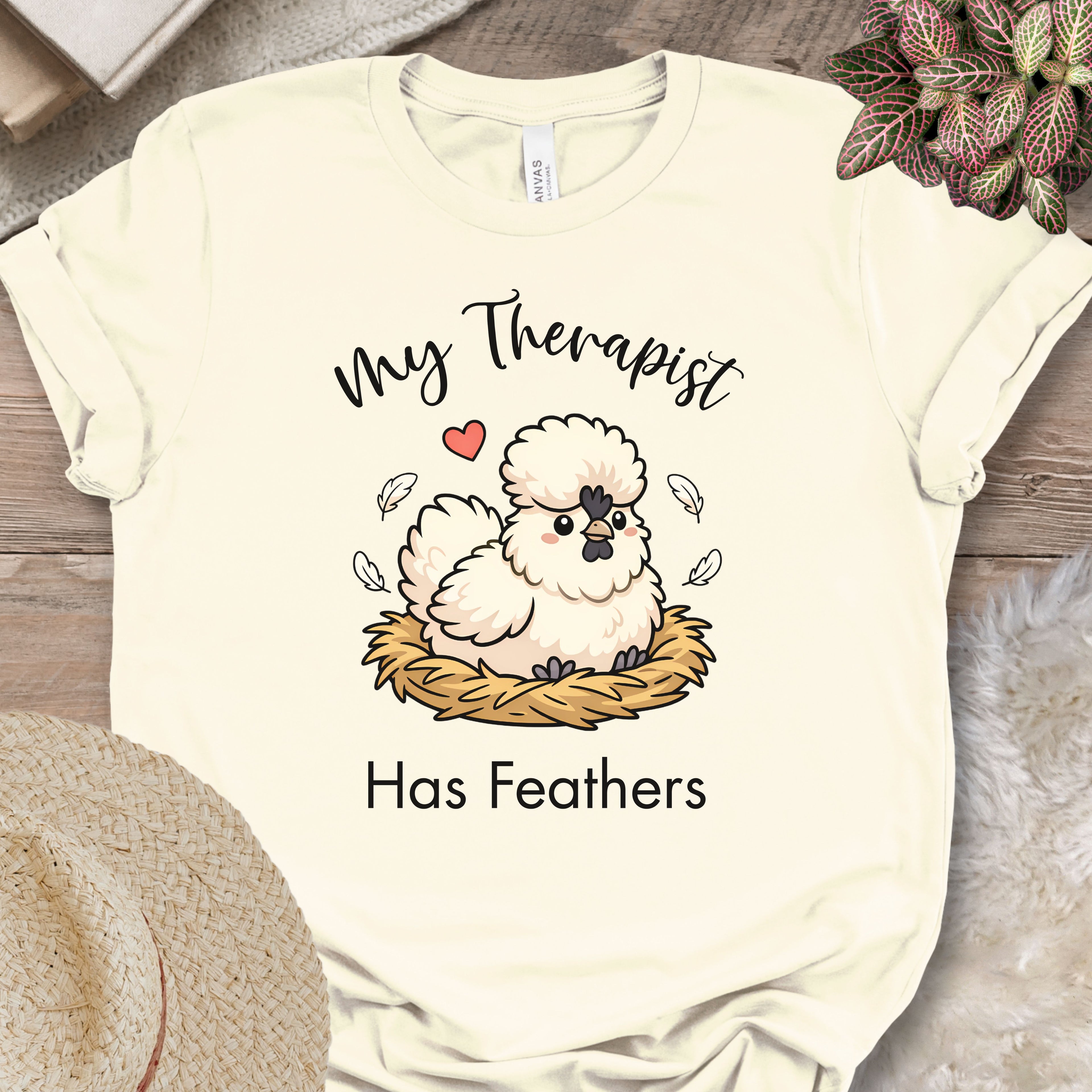 Feathered Therapist Chicken Tee