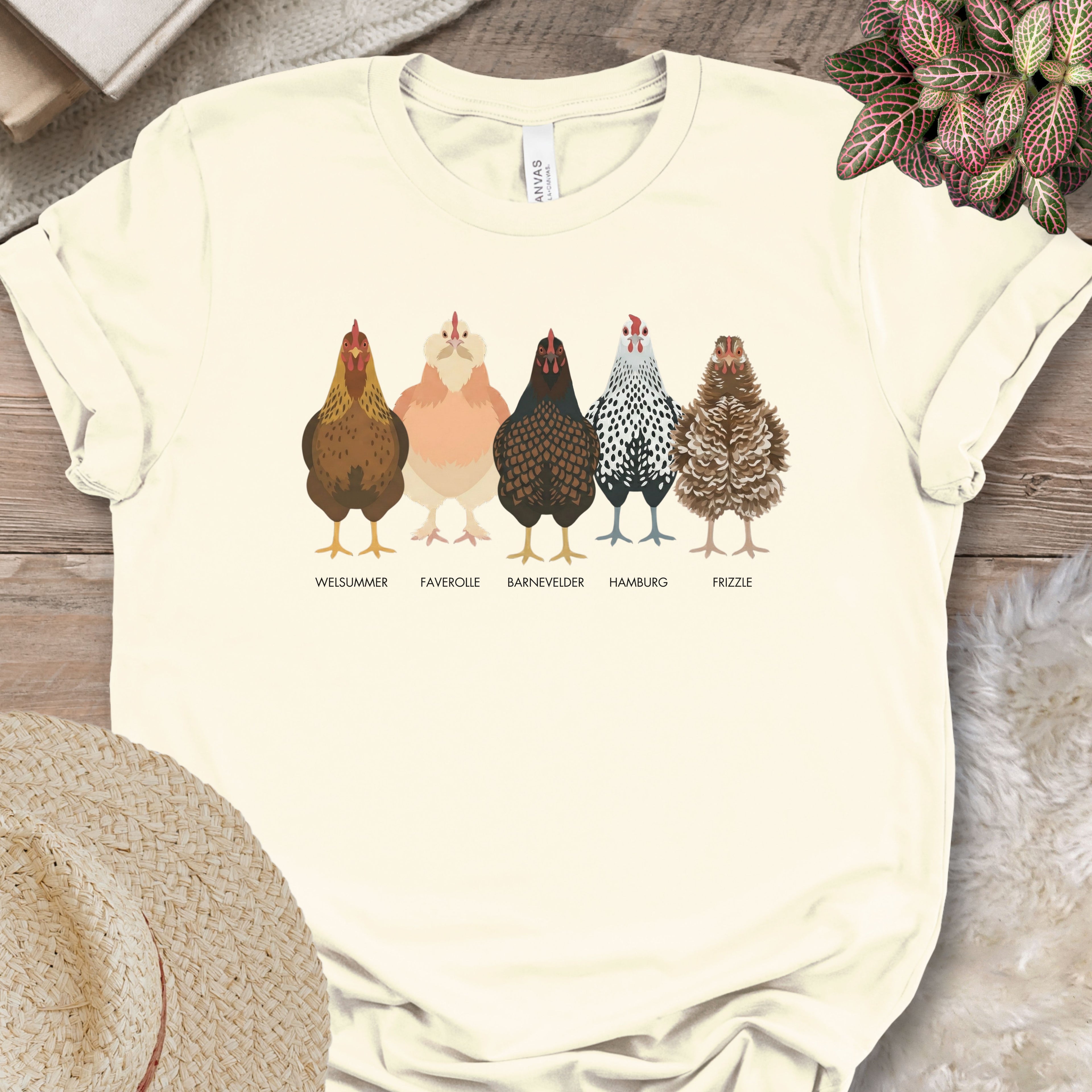 Backyard Chicken Breeds Tee (D)