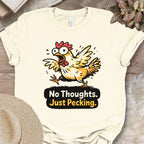 Funny Chicken Brain Empty Humor Tee