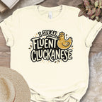 Fluent Cluckanese Chicken Shirt