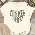 Retro Block Letter Chicken Mama Shirt