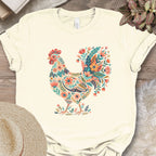 Boho Floral Chicken T-Shirt