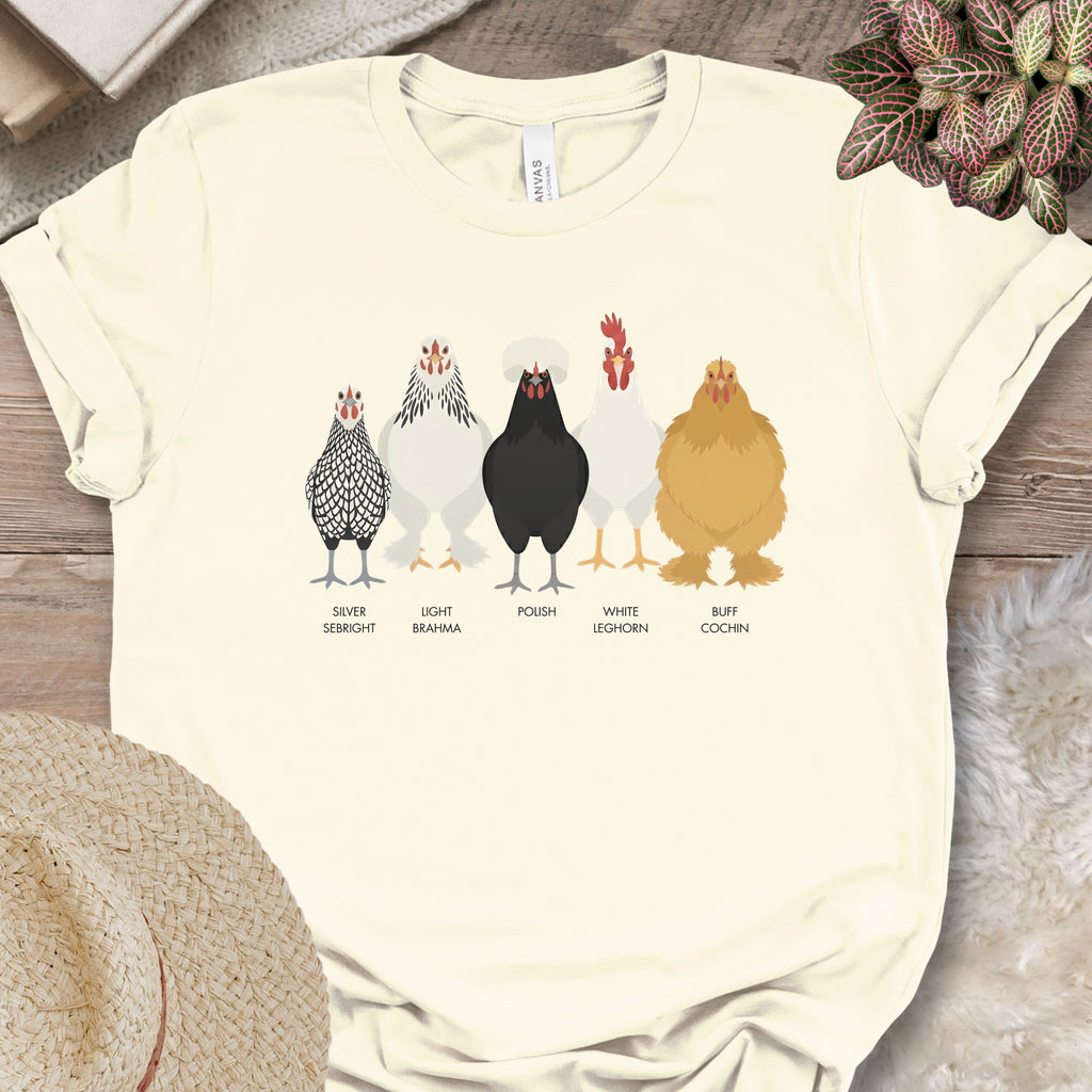 Backyard Chicken Breeds Tee (C)