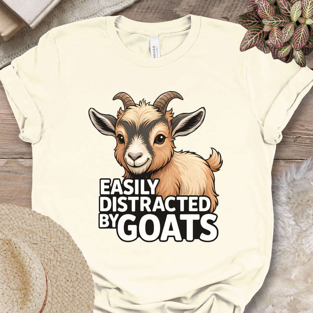 Easily Distracted By Goats Tee