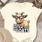 Easily Distracted By Goats Tee
