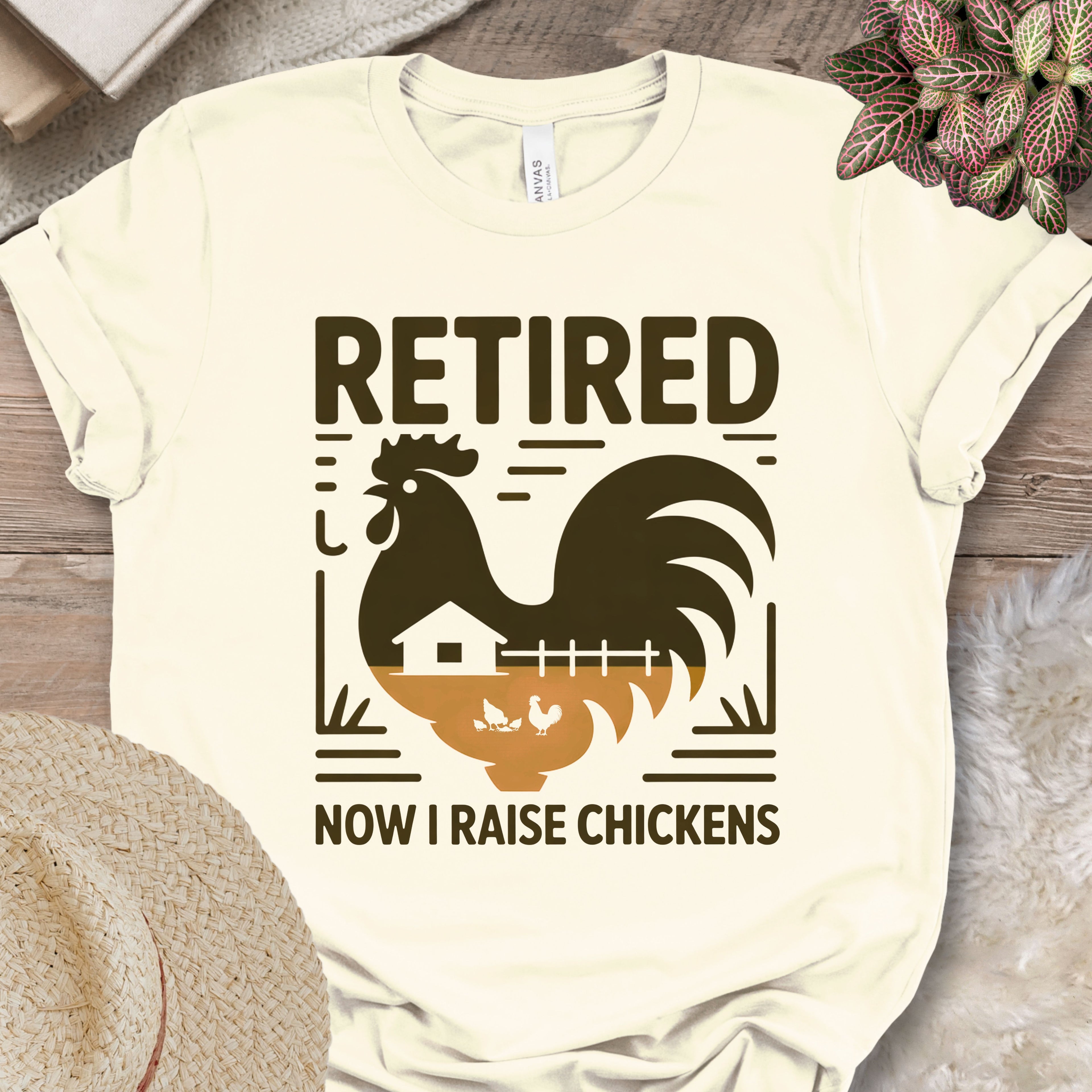 Retired Raising Chickens T-Shirt