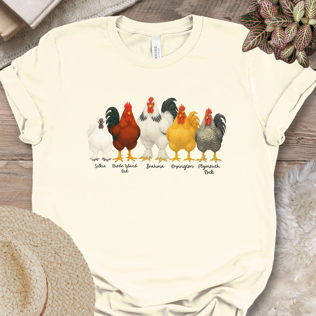Rooster Roster Chicken T-Shirt