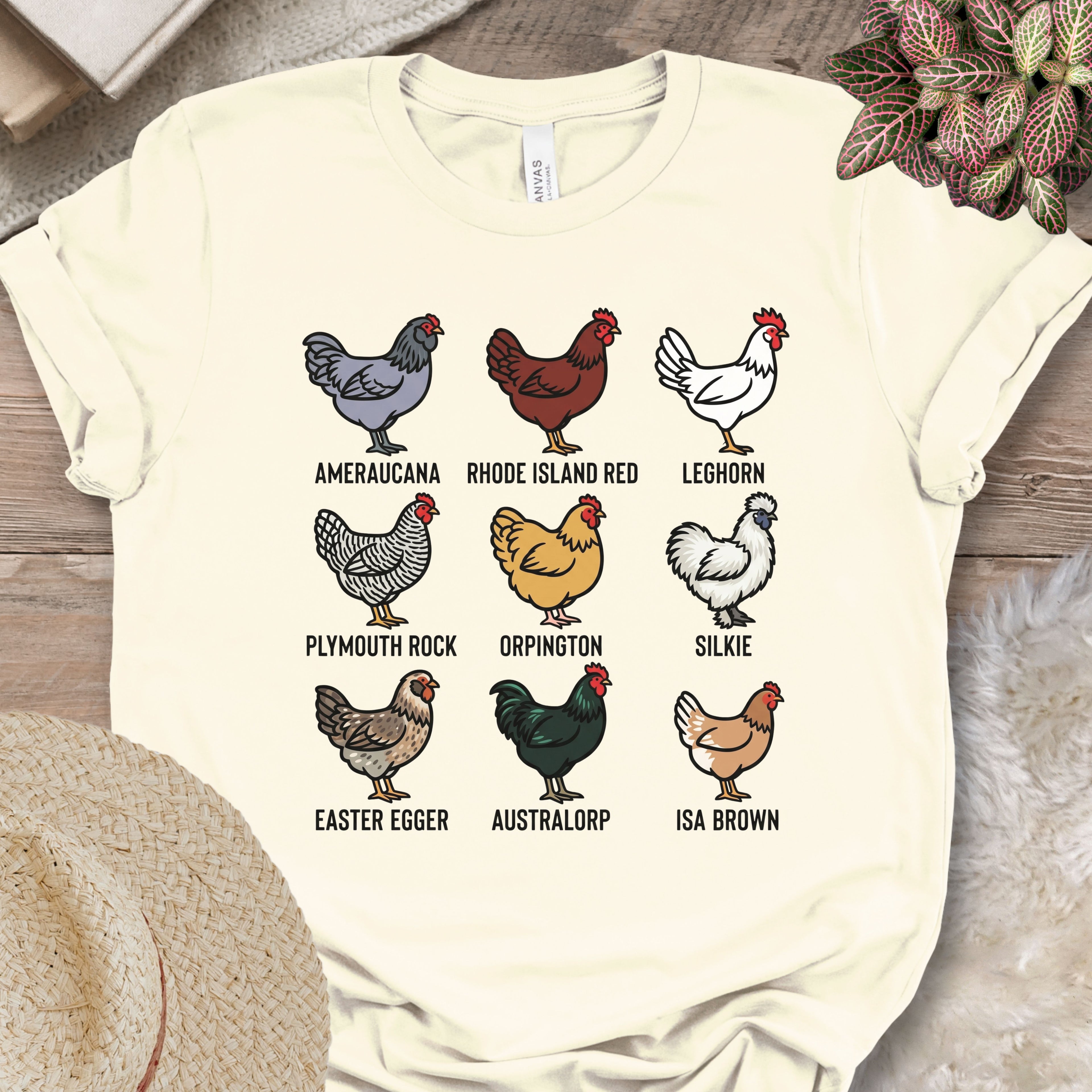 Chicken Breeds Lineup T-Shirt