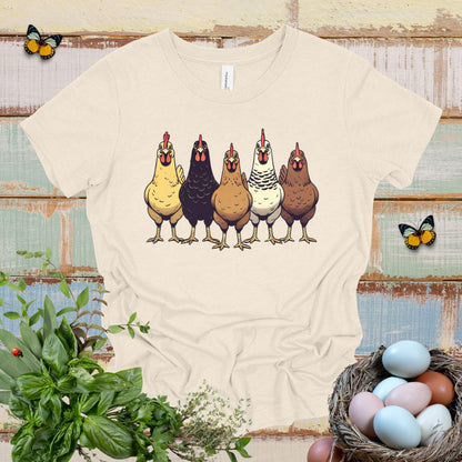 Kids Multicolor Chicken Lineup Tee