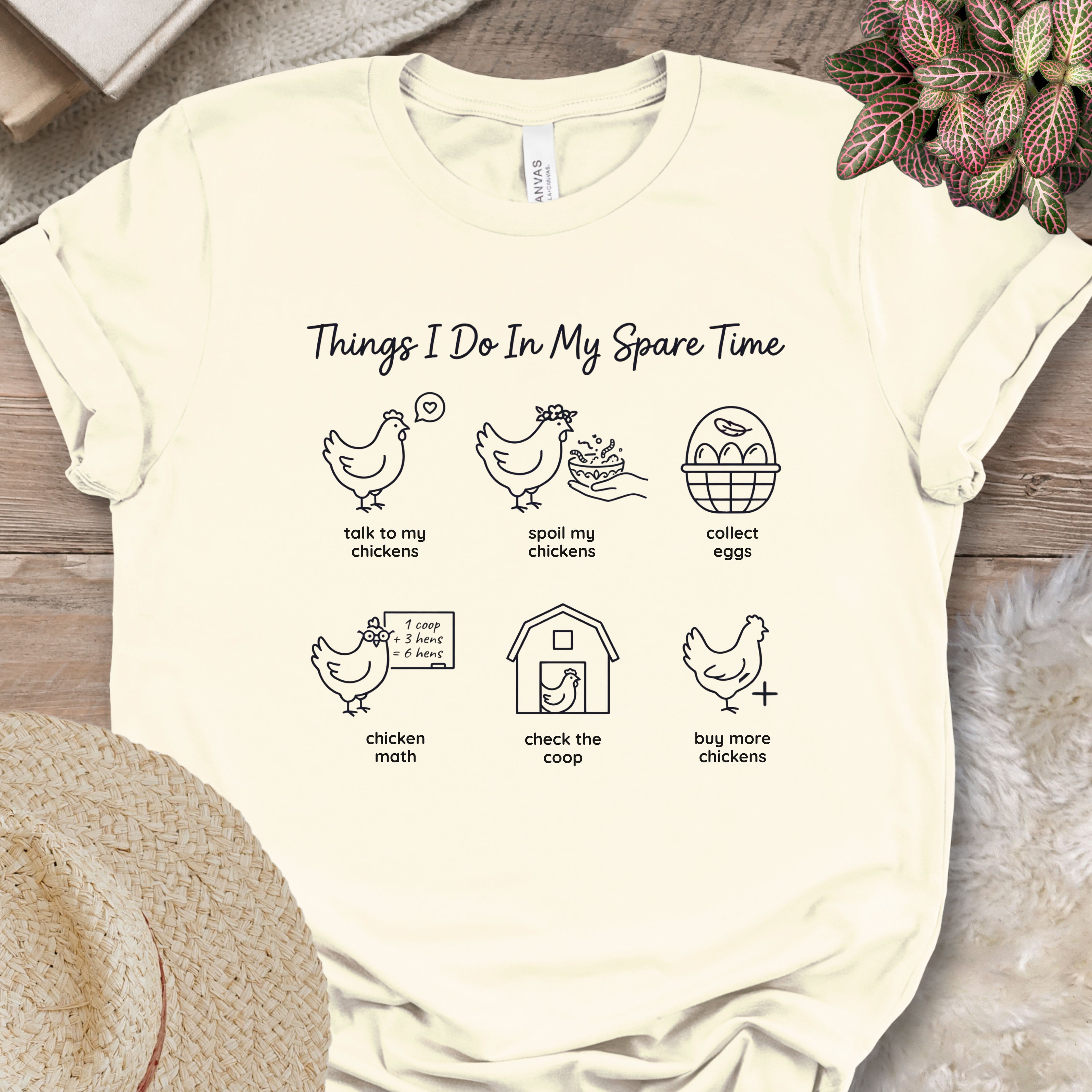 Spare Time Chicken Activities Shirt