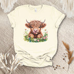 Floral Baby Cow Tee