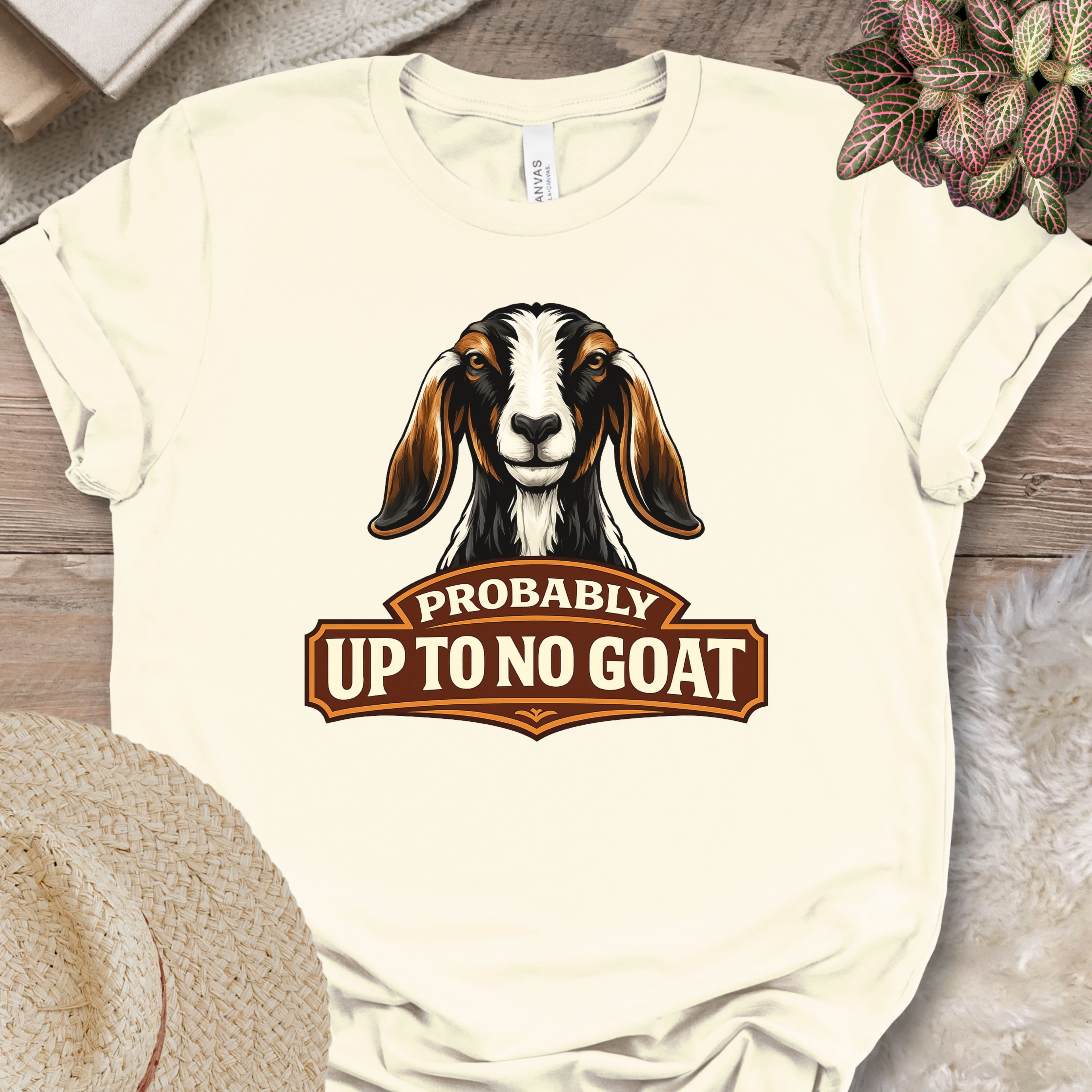 Confident Goat Farm Humor Shirt