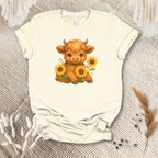 Sunflowers Cow Tee