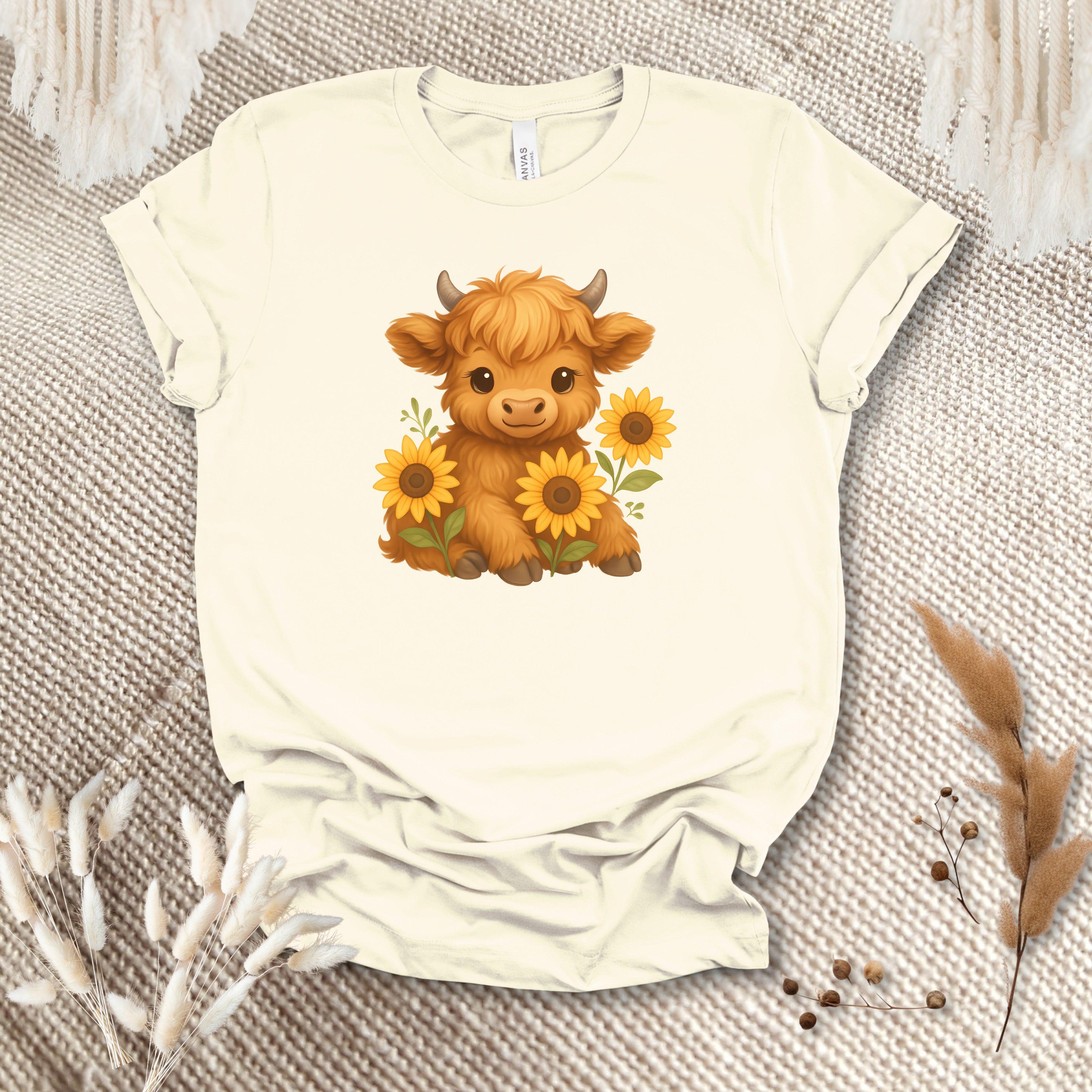 Sunflowers Cow Tee
