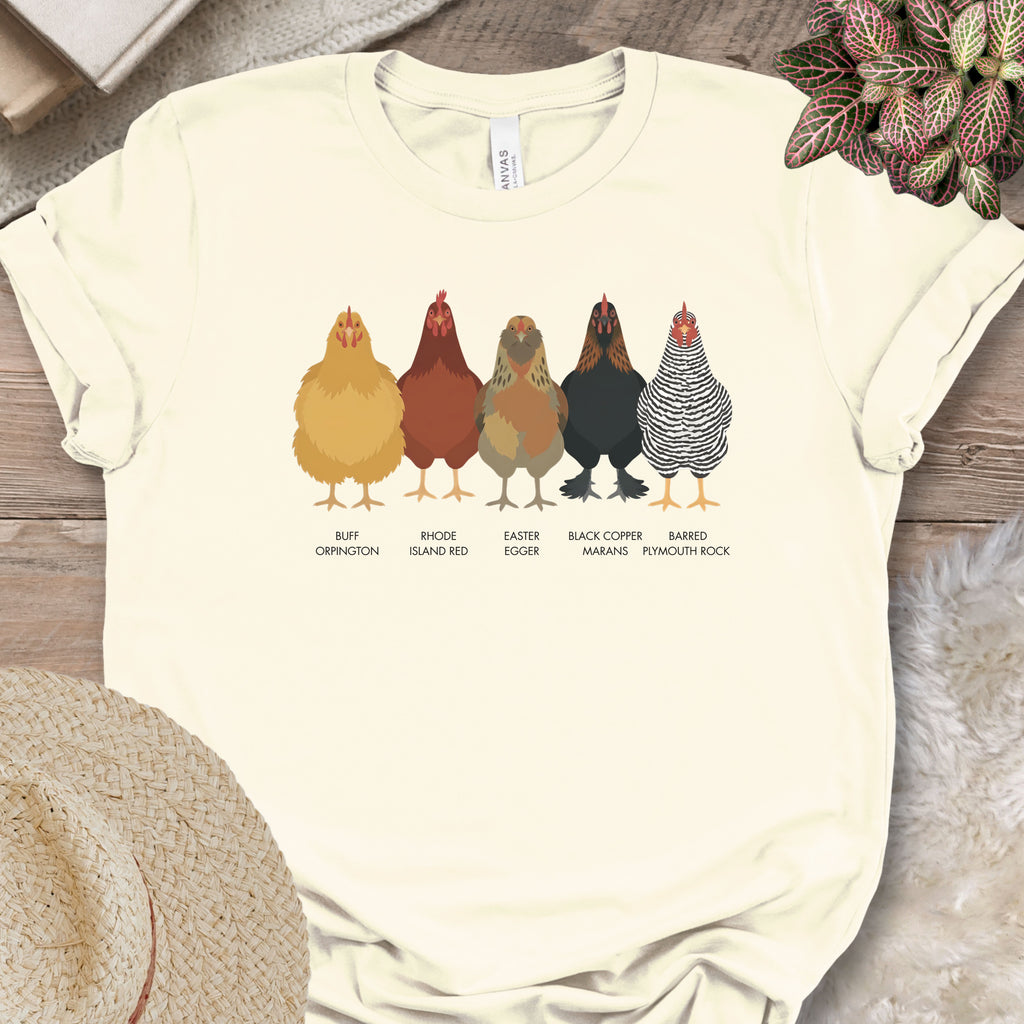 Backyard Chicken Breeds Tee (A)