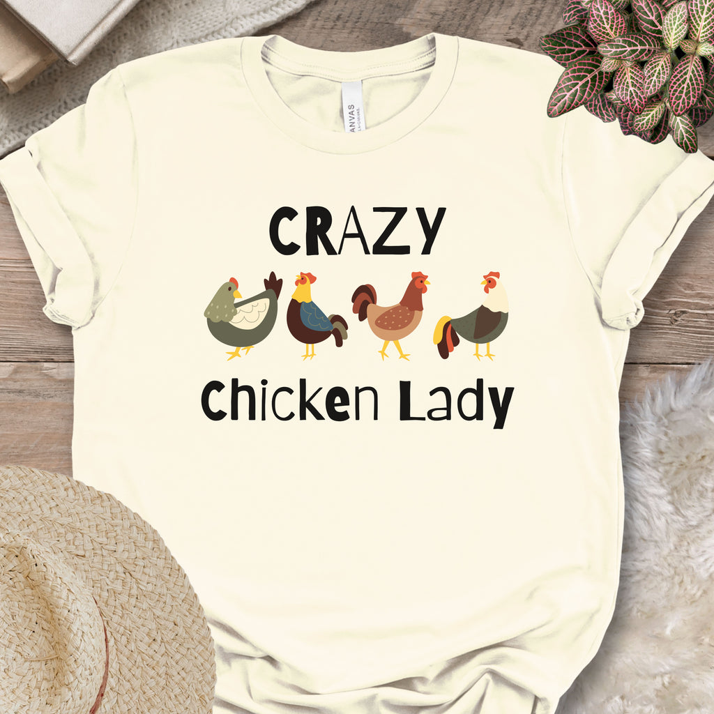 Crazy Chicken Lady T-shirt